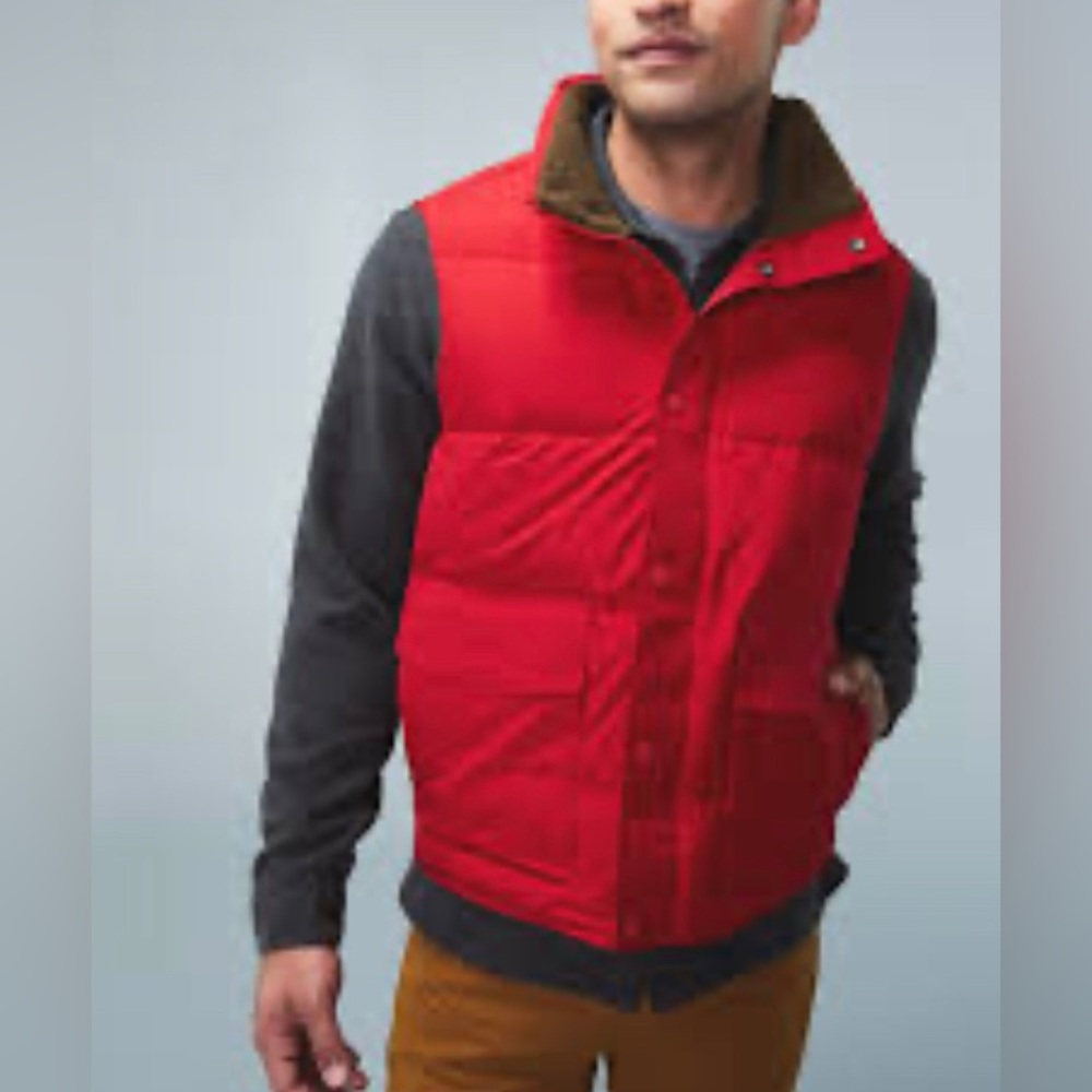 NWT REI CO-OP WALLACE LAKE DOWN VEST RED -  Size: Large